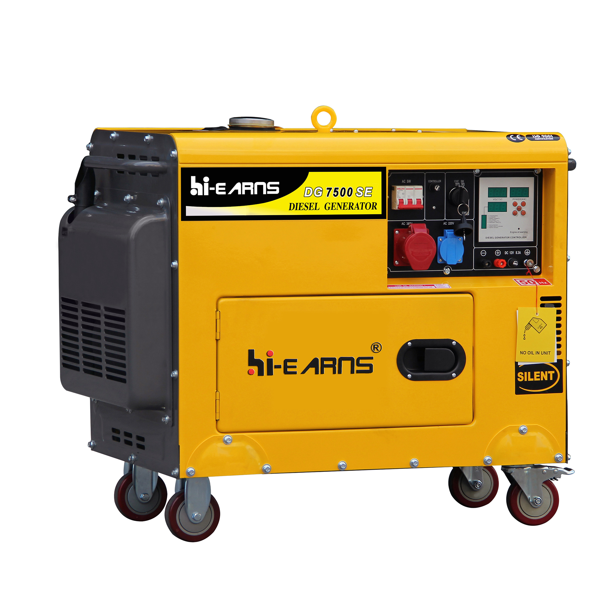 5.5KW portable air cooled electric diesel generator