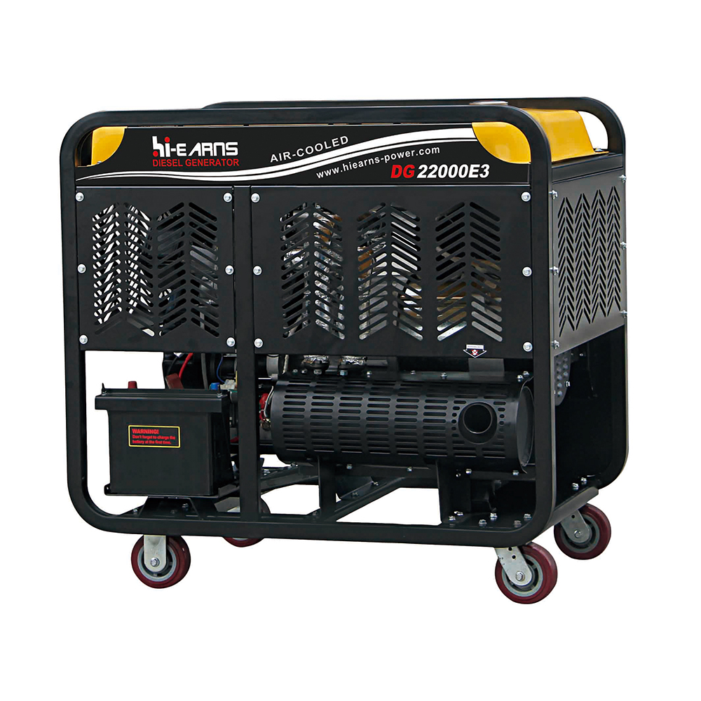 Hot sale 15KVA 18KVA 20KVA two cylinder air cooled diesel generator with wheels