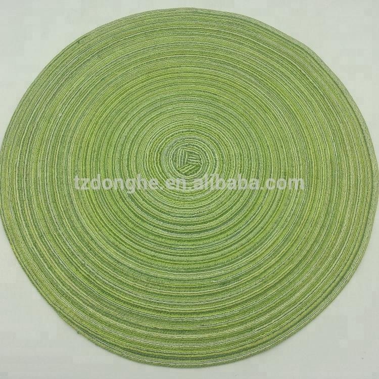 Tabletex Eco-Friendly braided woven round polyester placemat