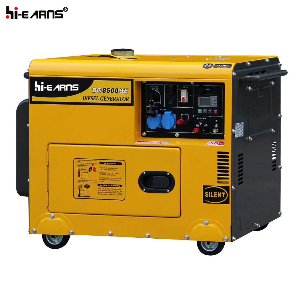 single phase popular seller 6KVA reducing valve diesel generation price