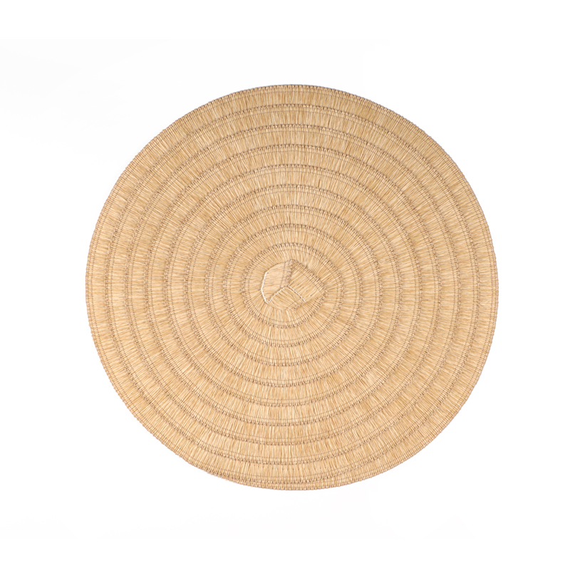 Factory directly yellow Paper Made Environment Friendly round Paper Placemat