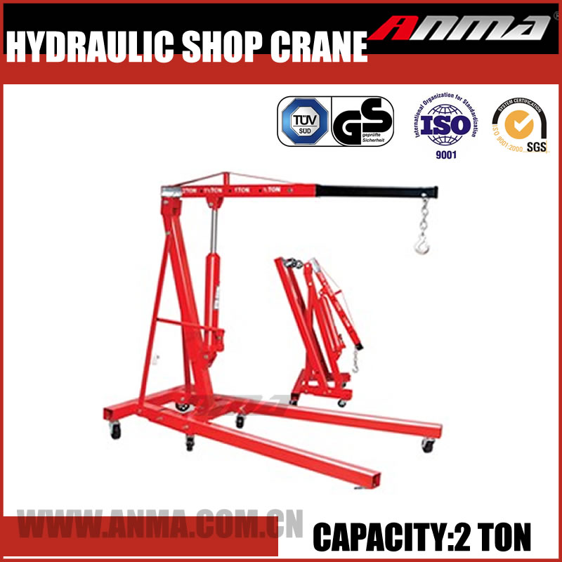 Wholesale China electric telescopic manual portable small hydraulic car shop crane AM1210492200
