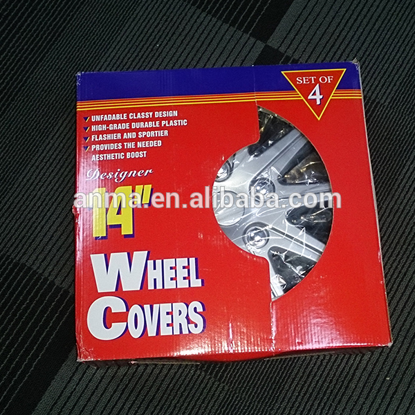nice designed red & silver Chrome Wheel cover / ABS car wheel cover