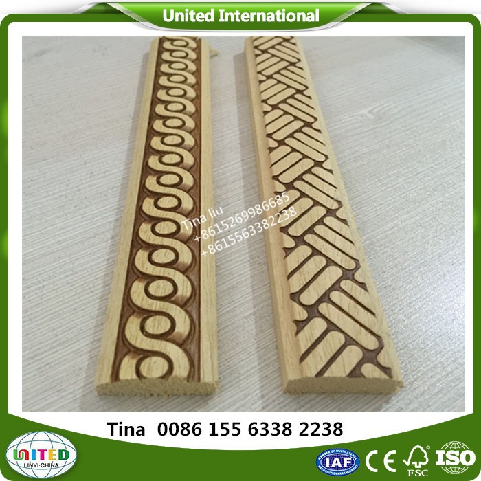 Flat wood moulding/wooden carved moulding