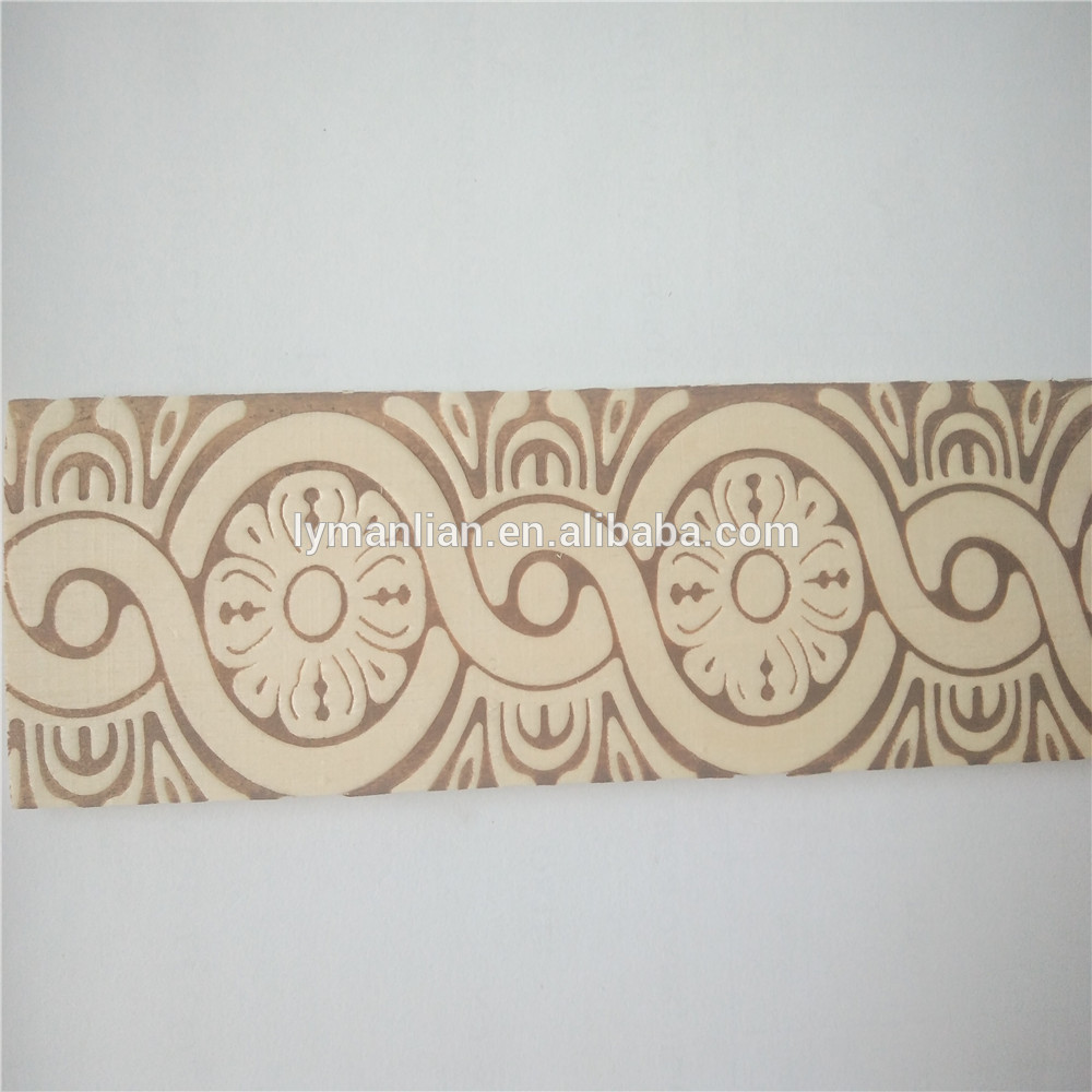 home decoration embossed timber moulding white color wood mouldings