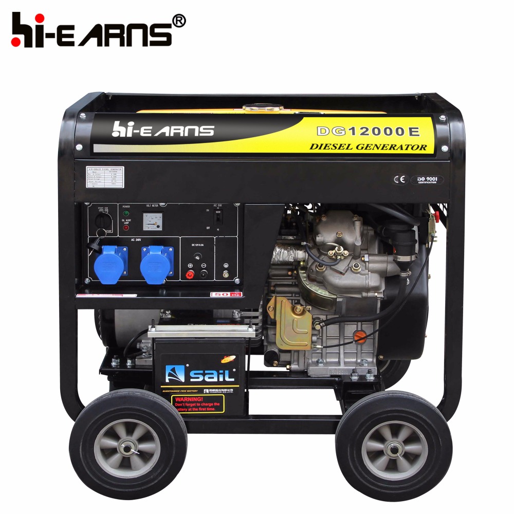 Two-cylinder air-cooled 2V86 10kva diesel generator