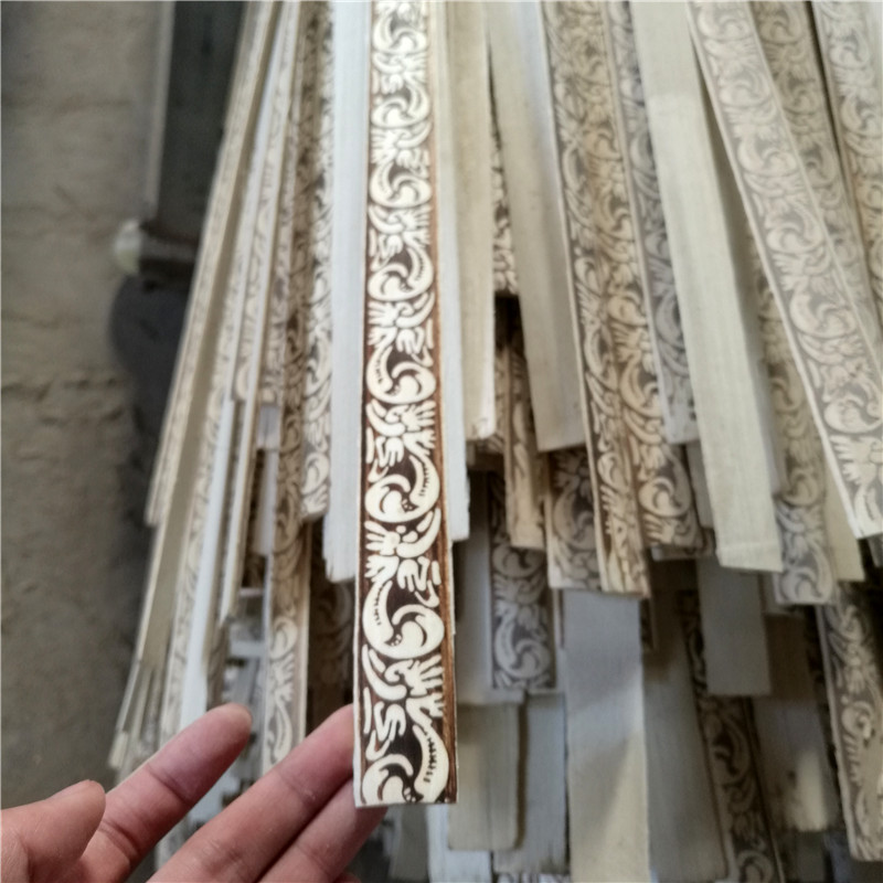 Hot pressed embossed recon beeding moulding