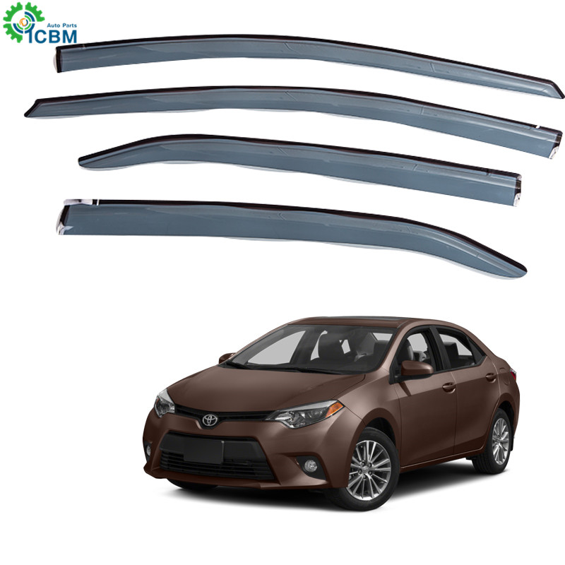 Factory Wholesale Auto Wind Deflector Visor Sun/Rain Guard Window Vent Visor