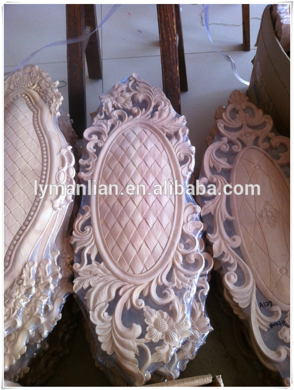 decorative furniture trim rubber wood sculpture