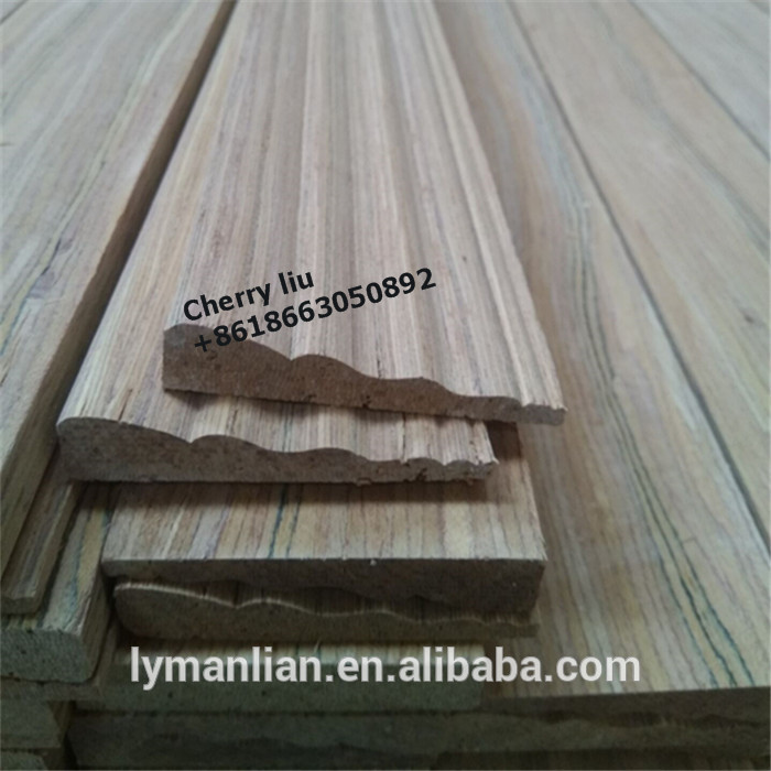 Decorative Engineered Recon Teak Wood Moulding Wood Door Trim