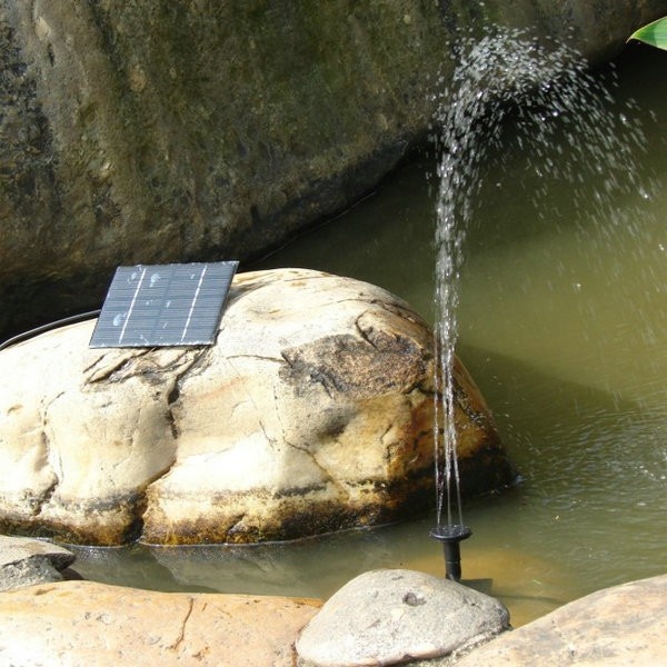 Garden Products Stone Fountain Mini Solar Water Pump for Landscaping