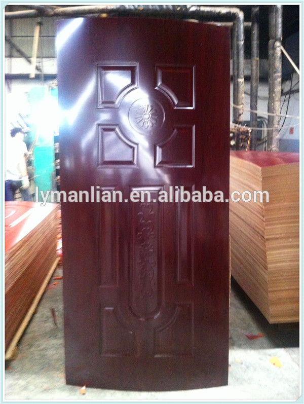 Red walnut ,antic dark colo HDF melamine door skin