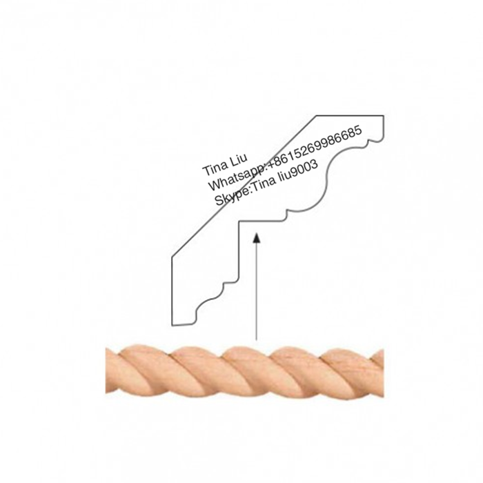 wood decorative Rope ceiling trim moulding