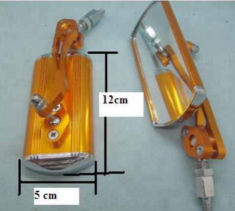 Colorful 10mm Motorcycle CNC Side Mirror