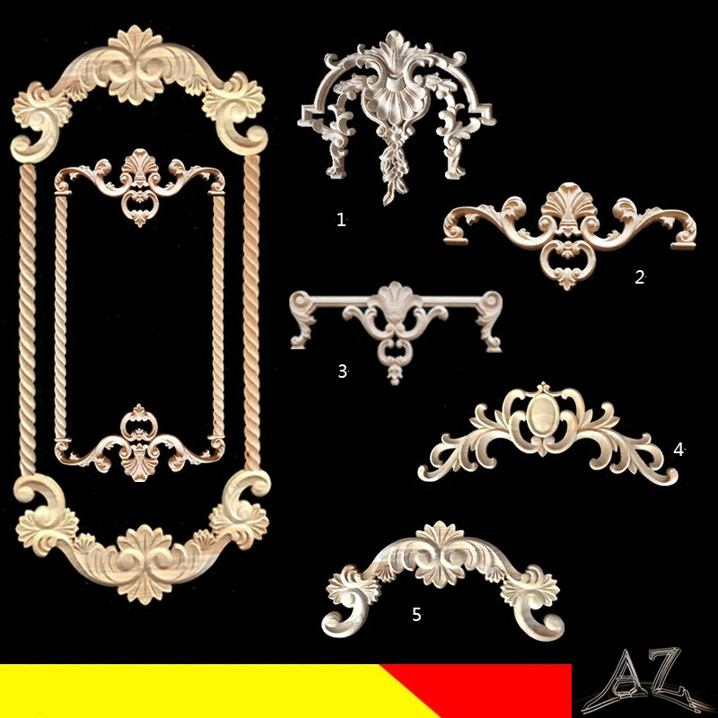 Wood Crafts Door Decorative wood appliques and onlays