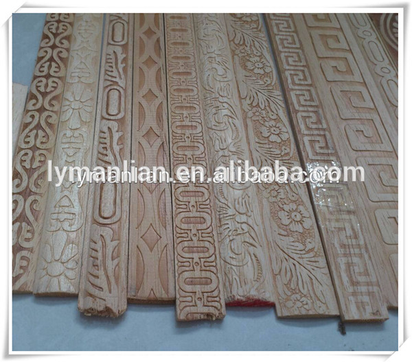 red beech wood carved moulding/solid wood moulding/ceiling cornice moulding