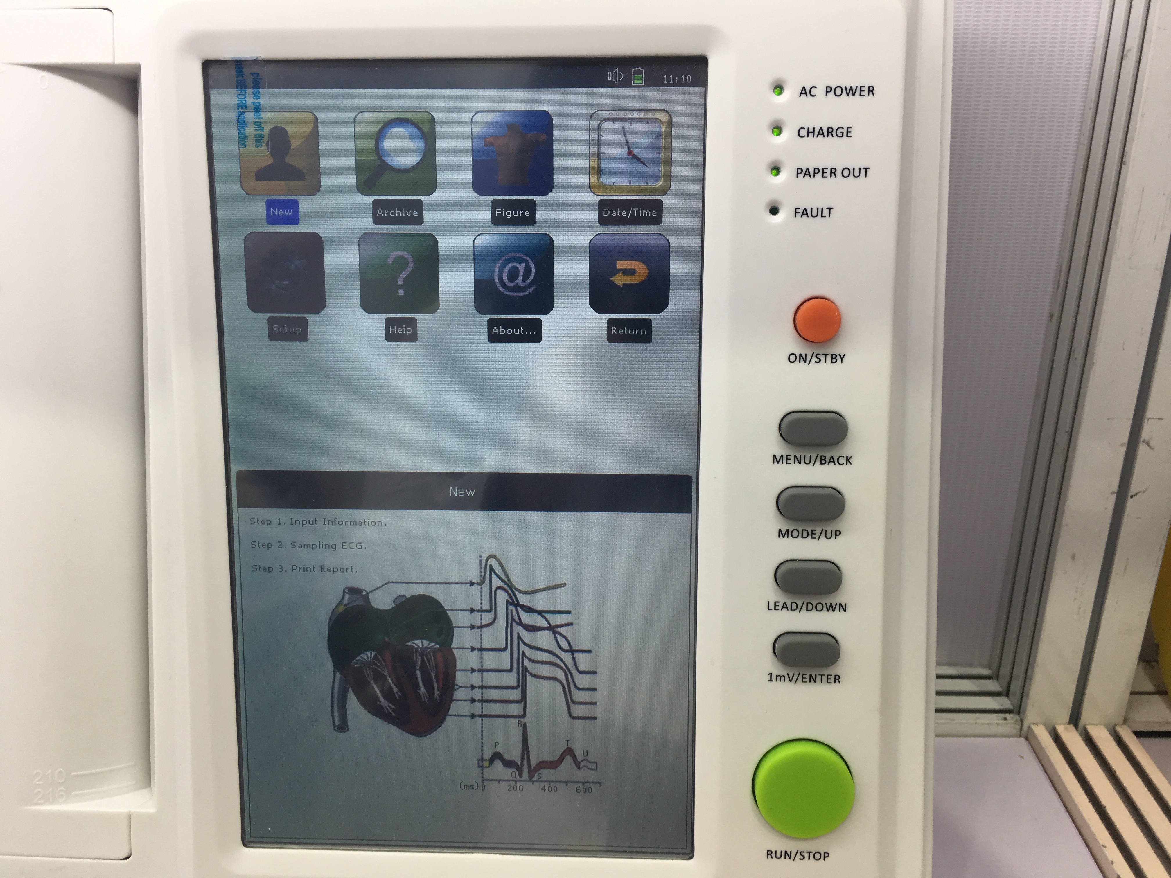Digital 12 Channels Eletrocardiograph ECG Machine Price with Touch Screen