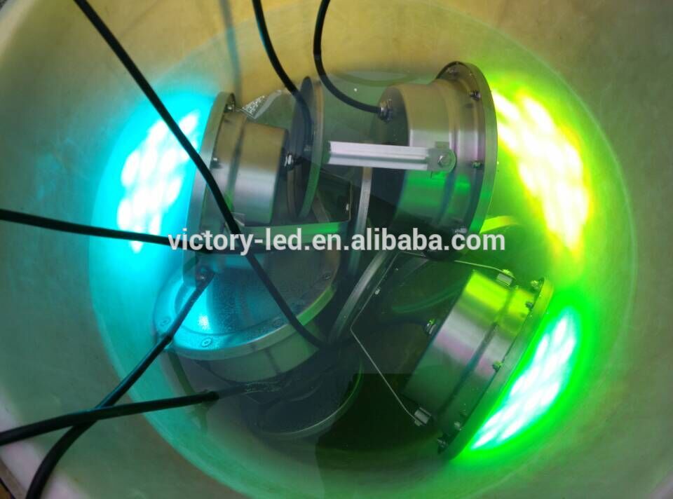 36W Bridgelux IP68 Blue swimming pool light underwater boat led light for boat marine yachr fishing