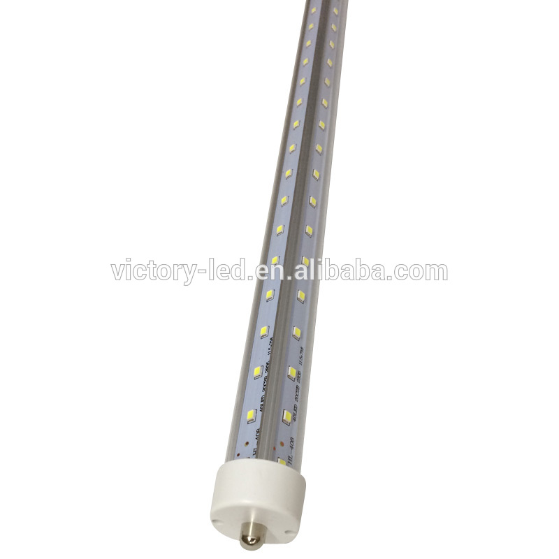Victory Lighting T8 LED Tube V Shape Double Glow Light rotating R17D 44W 60W 8 foot t8 led tube with single pin/Integrated/G13