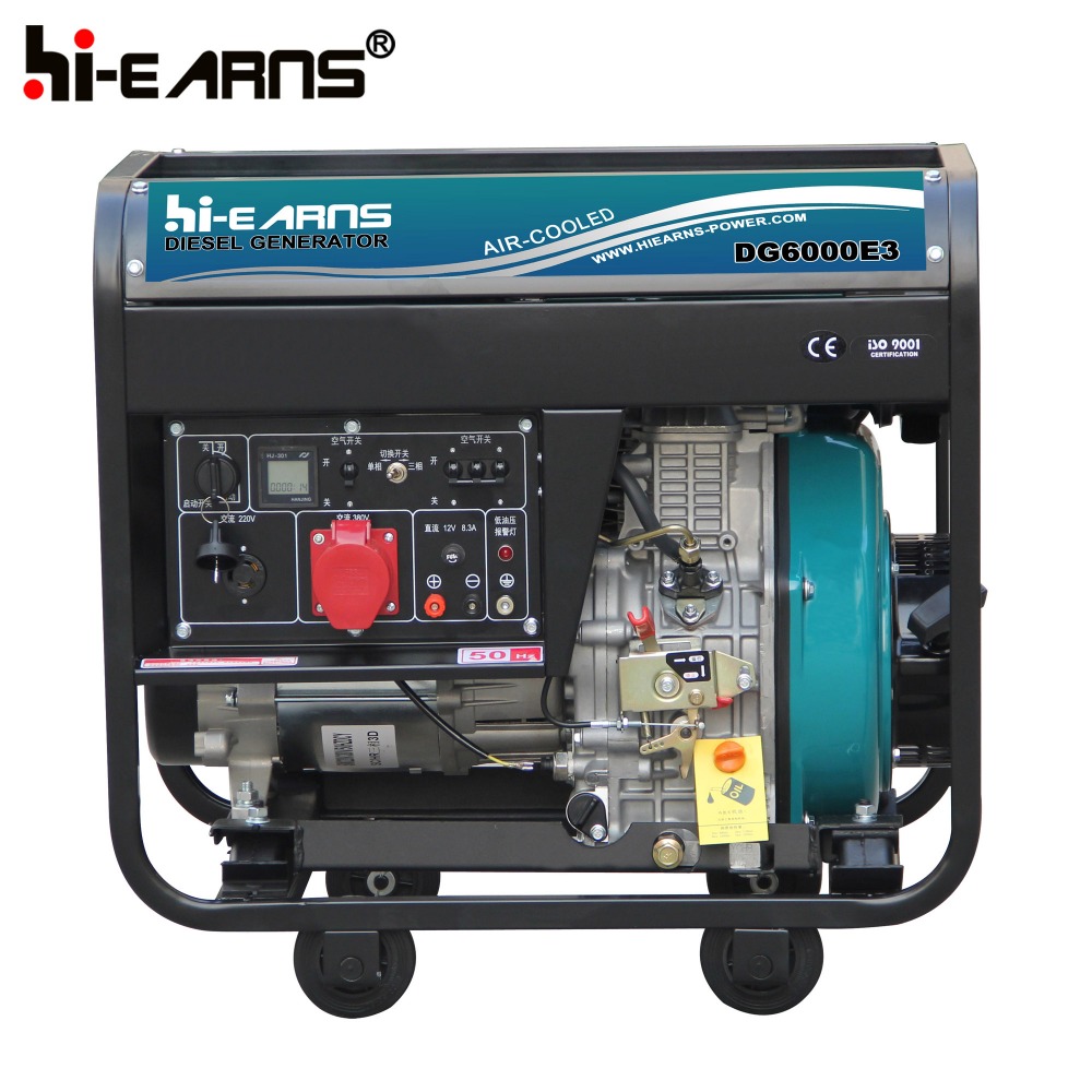 5KW open equal power portable diesel generator