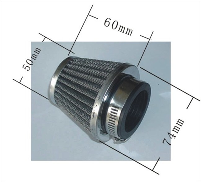 Popular Chrome Cone WH125 air filter motorcycle
