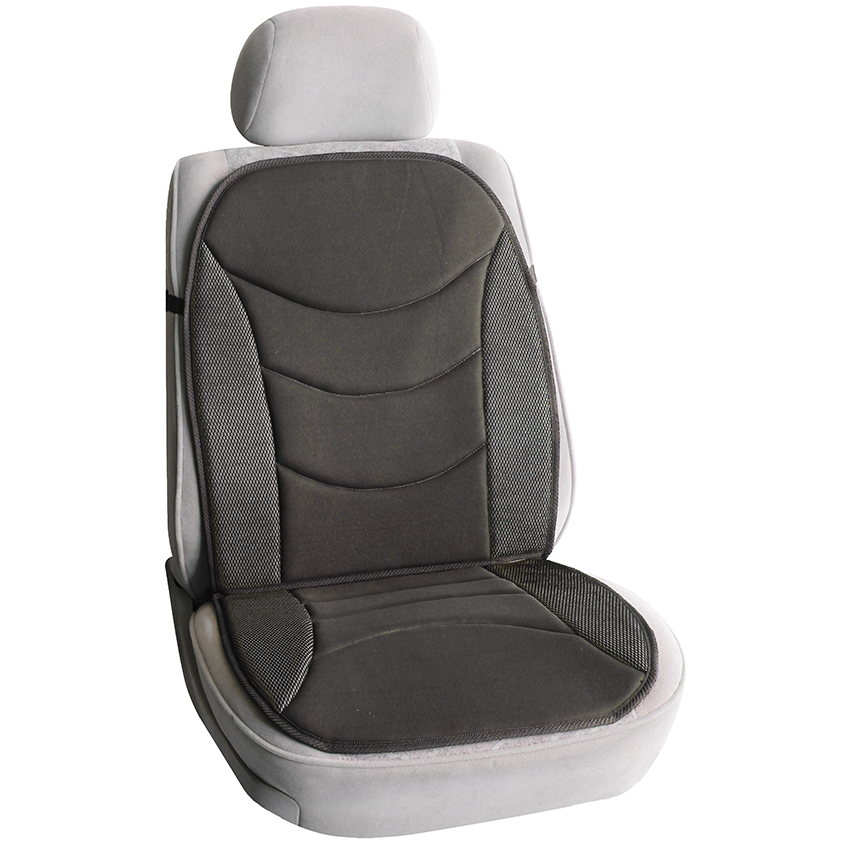Black White Ventilated Auto Seat Cushion Car Driver Seat Cushion