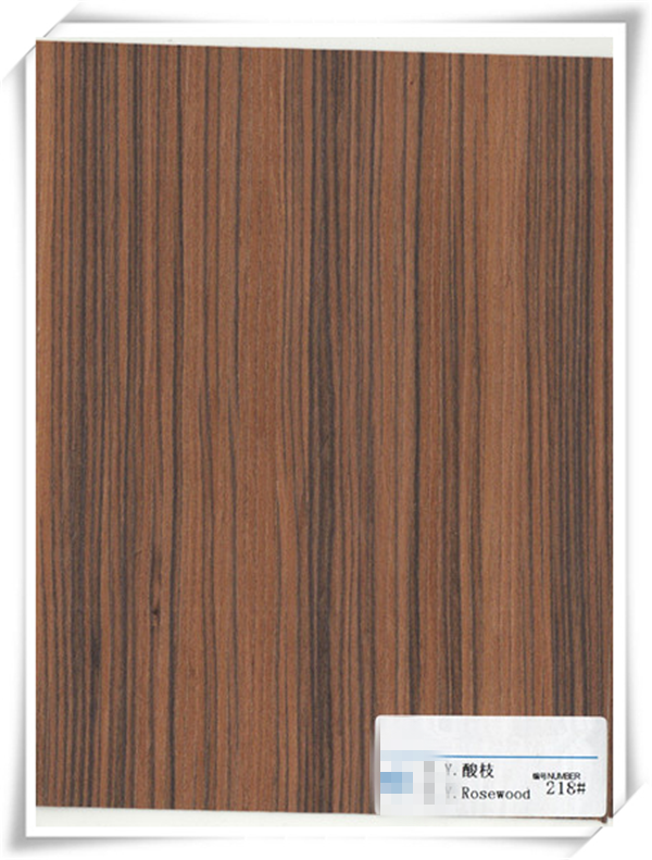 2*8ft 0.5mm engineered wood veneer recon rose wood veneer