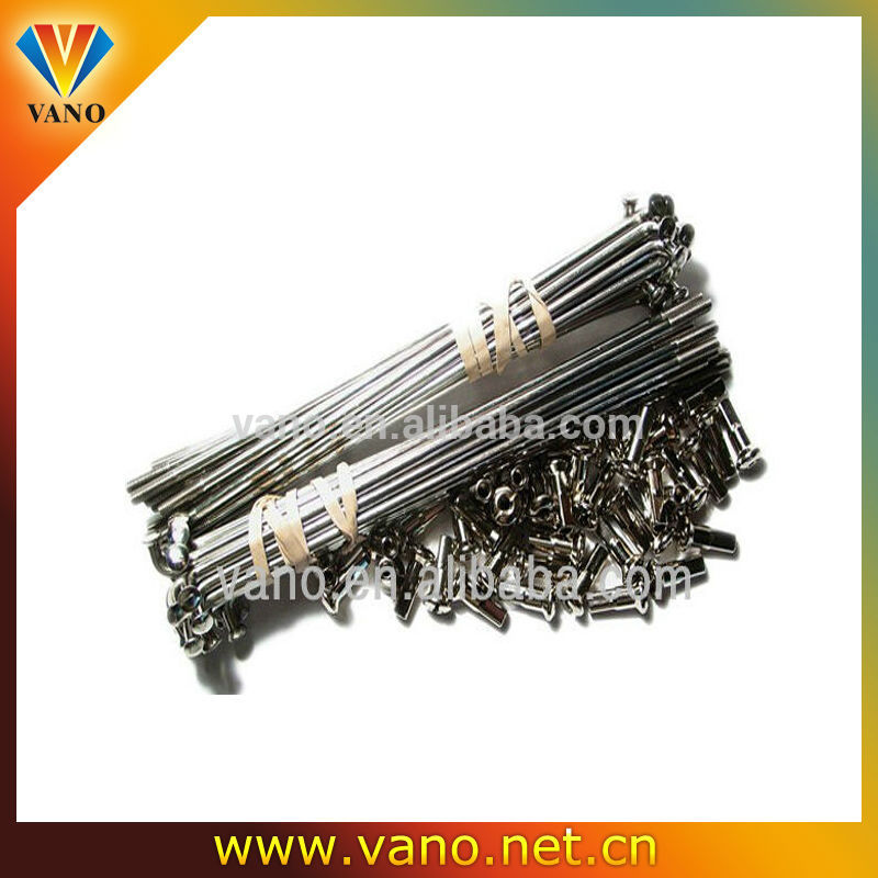 Stainless Steel 10G Motorcycle Spokes and Nipples