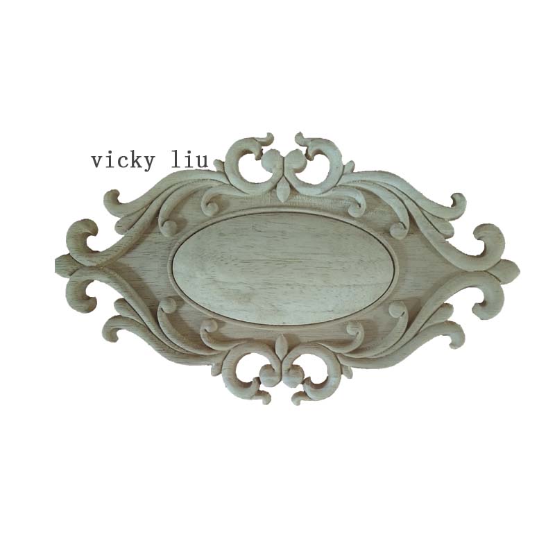 wood carving Unpainted Rubberwood carved Crab Furniture Decoration