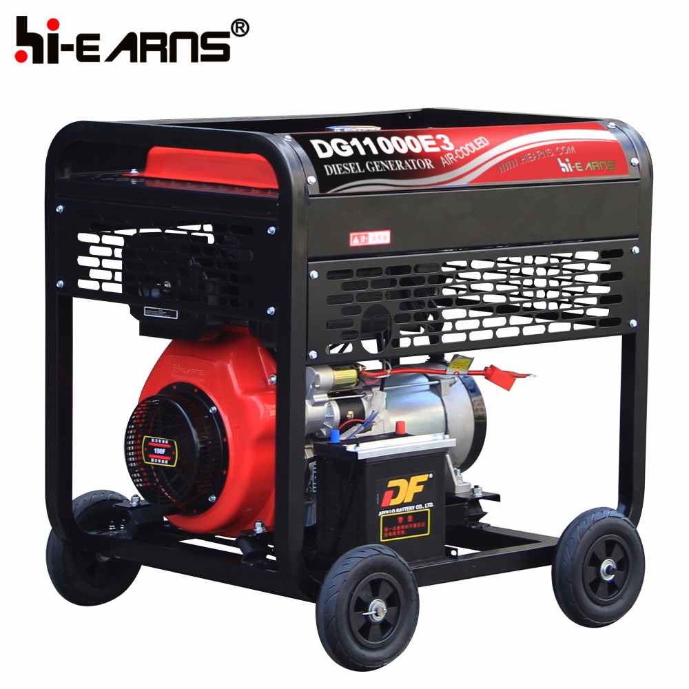 Open type portable 7.5kva 198 diesel generator electric