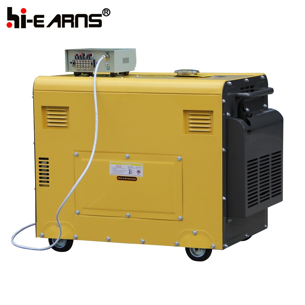 5.5KW single phase silent diesel generator with ATS