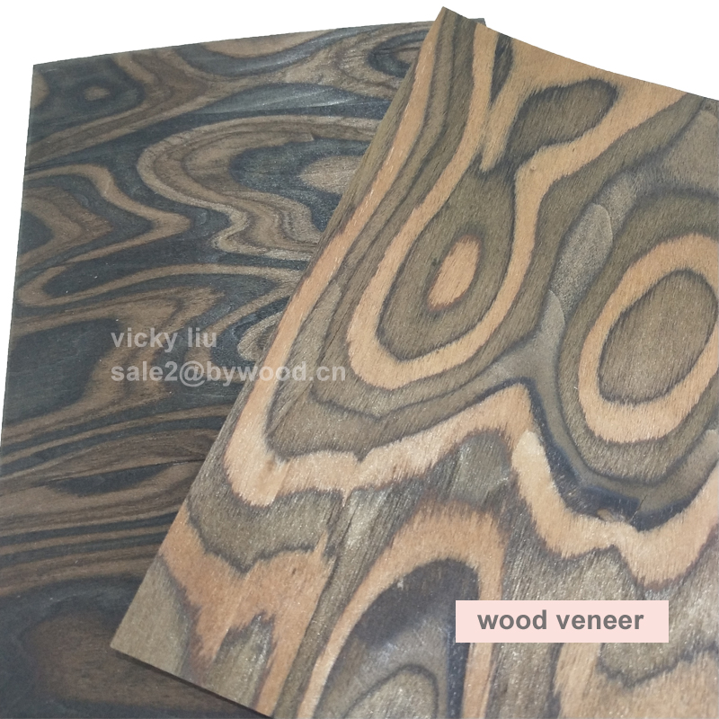 recon wood veneers Ebony tree roots