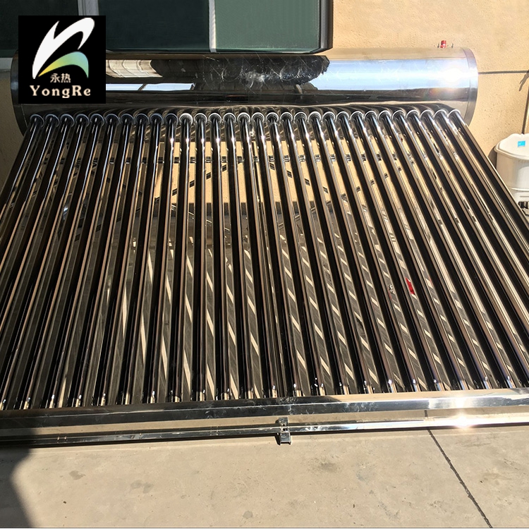 High quality stainless steel anti-corrosion inner tank camping solar glass water heater