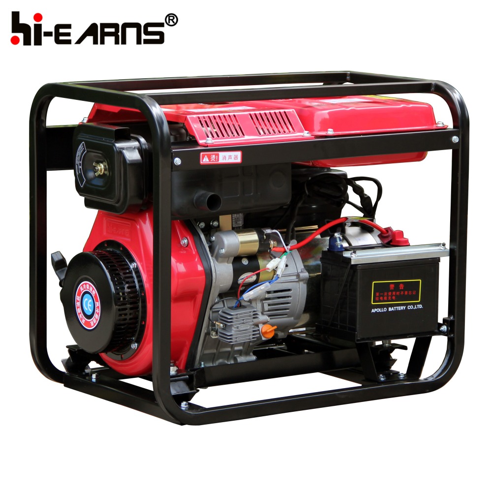 6KVA Small Air cooled Open Type Diesel Generator