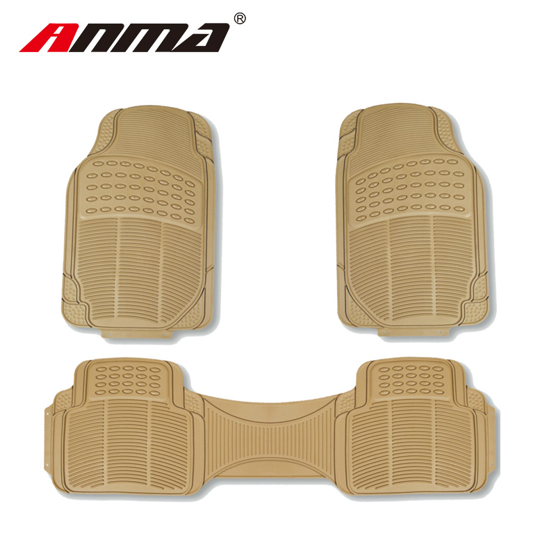 High quality anti slip floor mat 3pcs universal car mats