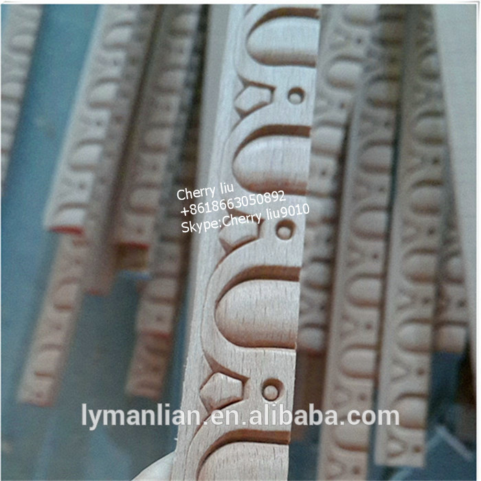 Hand Carved Wood Decorative Cabinet Wood Trim Molding