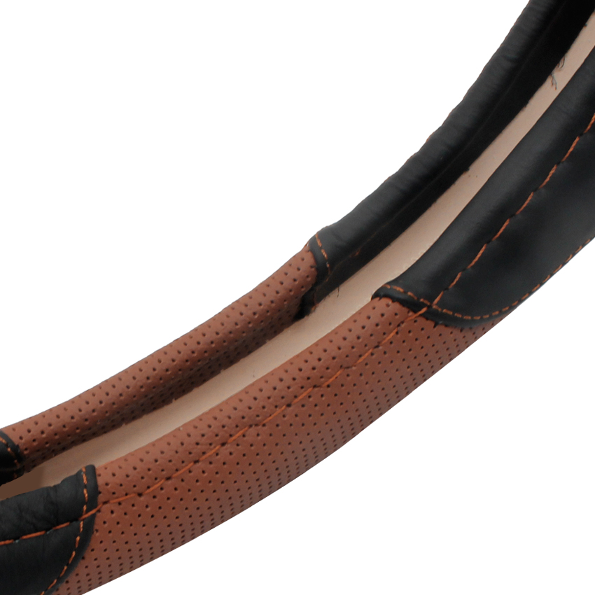 black& brown mesh steeringwheel cover car steering wheel wrap