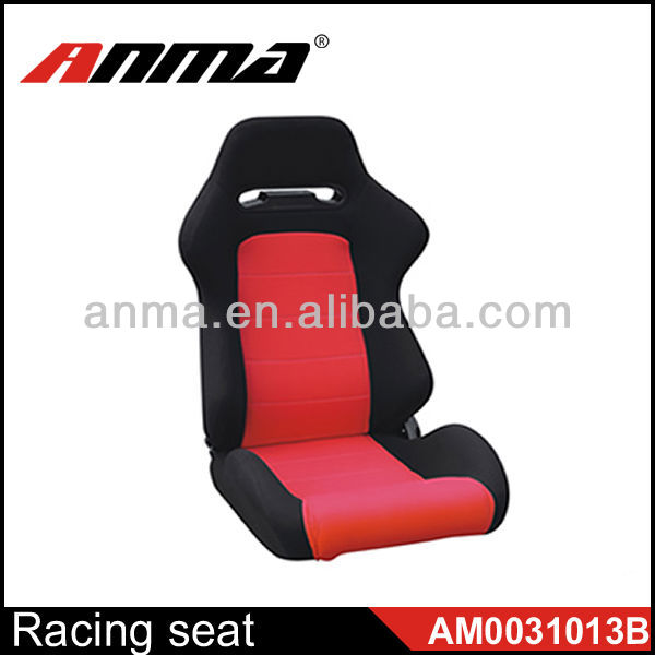 Black and red color racing safety seat belt