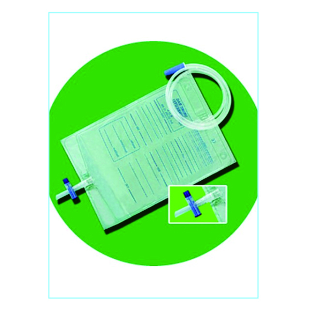 Medical Consumables Urine Drainage Bag With Screw Valve 2000 ml