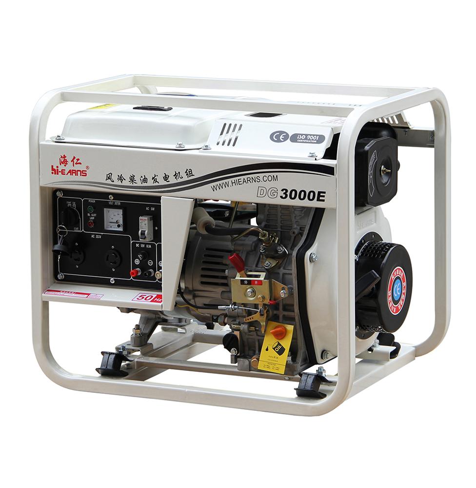 Small 3KVA single phase ac diesel generator DG3000E