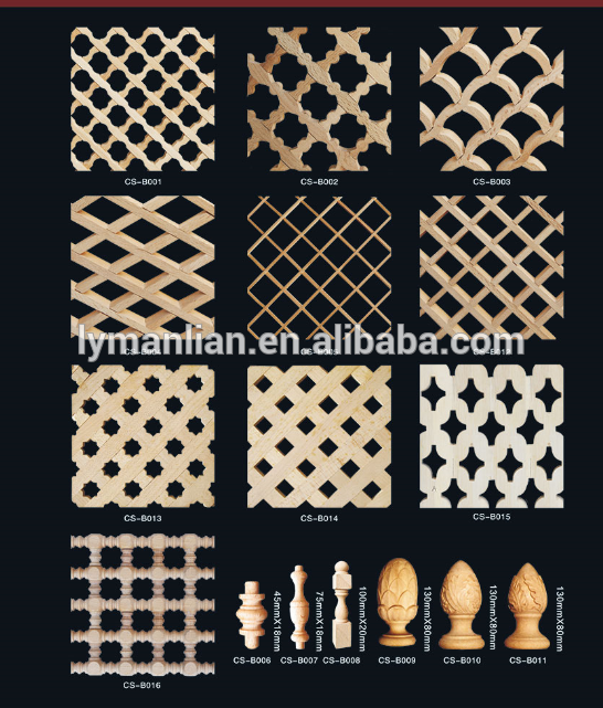 beech wood grille panelling design
