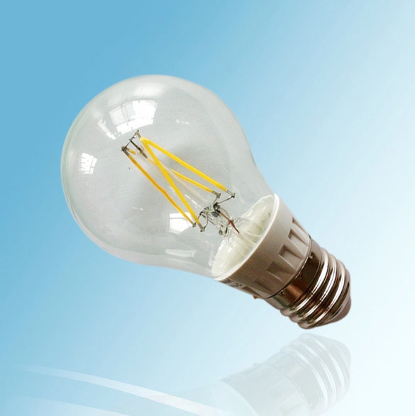 8w E27/E26/B22 base dimmable filament COB led bulb Light warm plastic/glass material