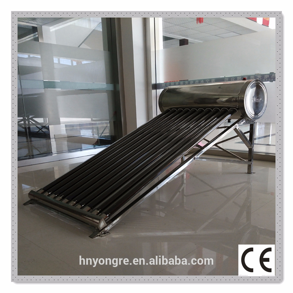 Non pressure solar water heater/Stainless steel/100 Liters 2-3 people use