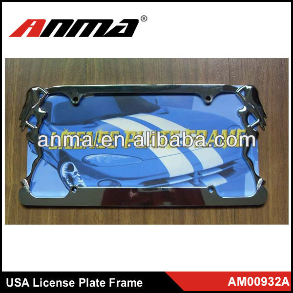 Fashional USA stealth car license plate frame