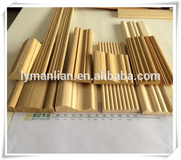 skirting board/wood decorative ceiling moulding/wooden ceiling design manufacturer