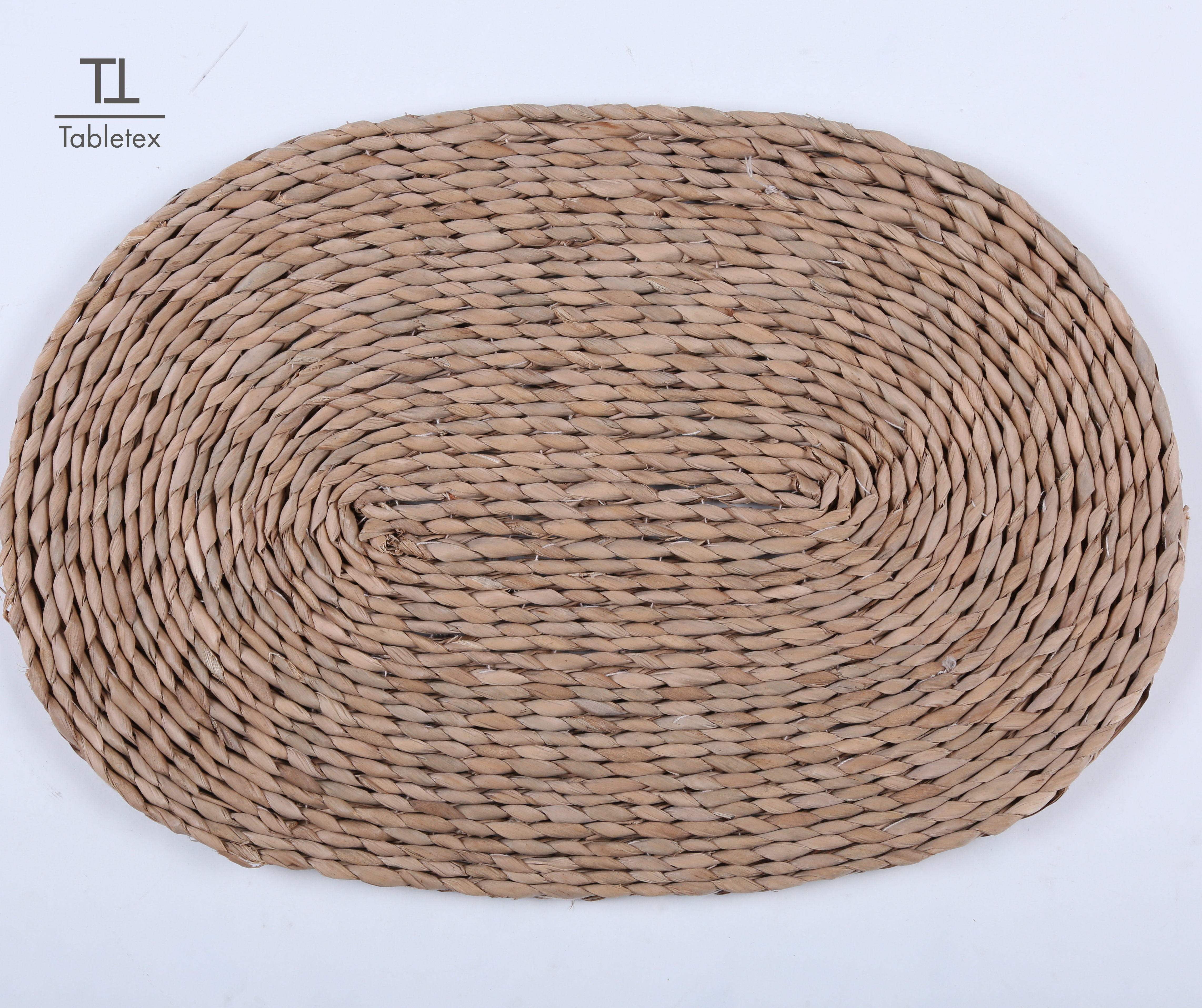 Tabletex nature handmade corn straw placemat round woven mat rattan placemats