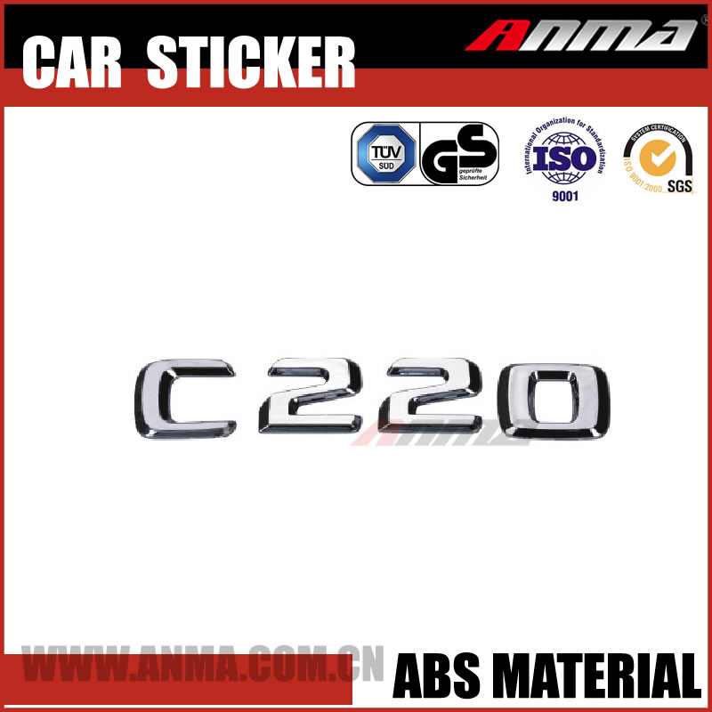 Customize LED 3D design car number anti radar sticker