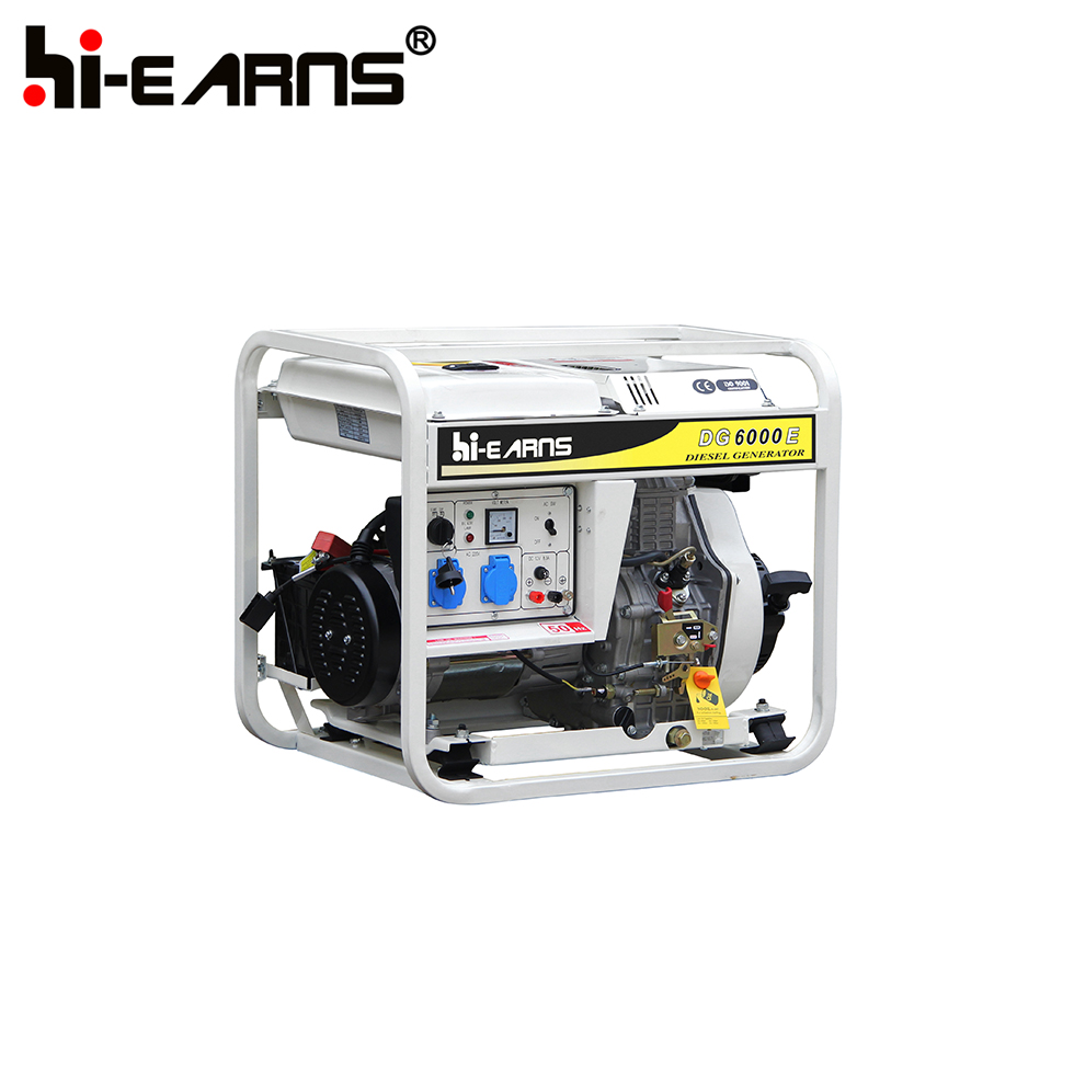 5KVA open 3000rpm single phase diesel generator price