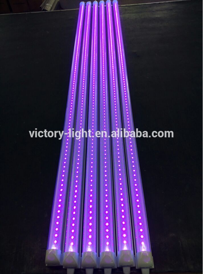 T8 2ft 10w Integrated LED Grow Tube Light For Indoor Plants Veg Flower