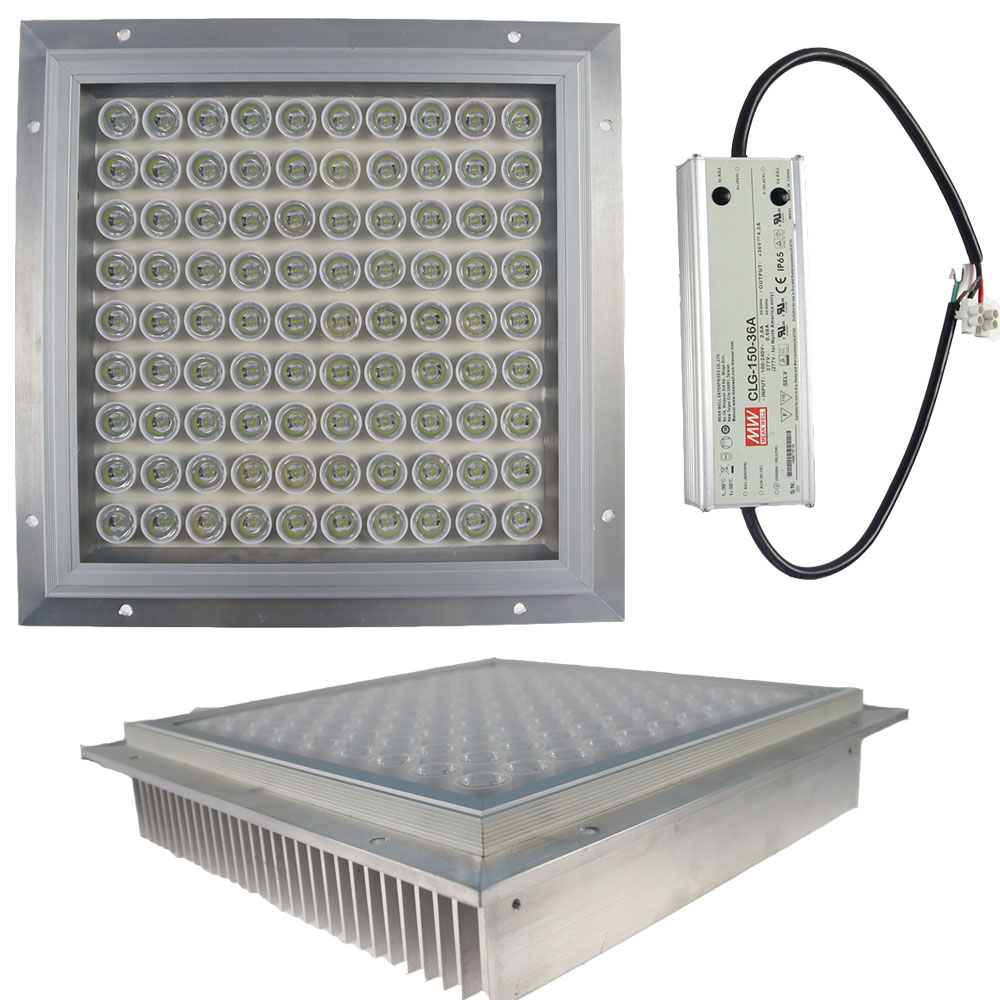 free shipping meanwell driver 120W gas station fixture led canopy light